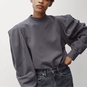 Agolde Folded Sleeve Sweatshirt